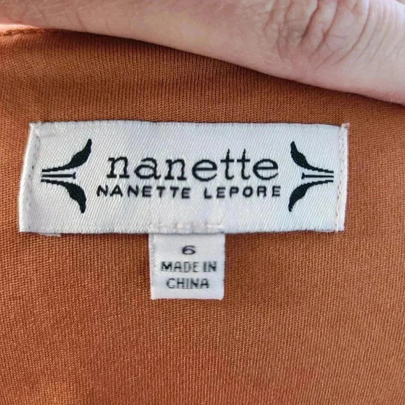 NANETTE LEPORE V-neck Button Front Midi Dress Size 6 - Picture 5 of 8